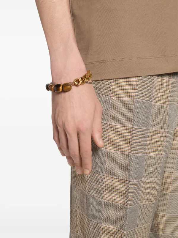 Dries Van Noten Chain Bracelet - Silver / Brass - 241-028216