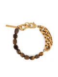 DRIES VAN NOTEN stone chain bracelet - Gold