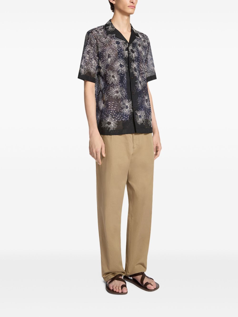 DRIES VAN NOTEN EMBROIDERED SHIRT