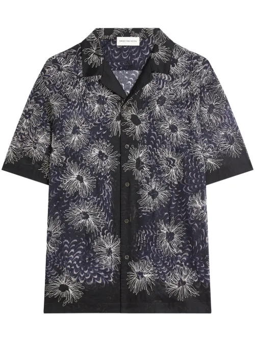 Chemise à broderies - DRIES VAN NOTEN - Modalova
