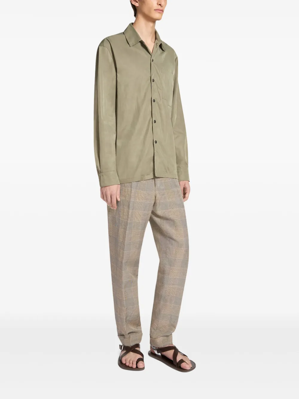 DRIES VAN NOTEN Slim-fit overhemd Groen