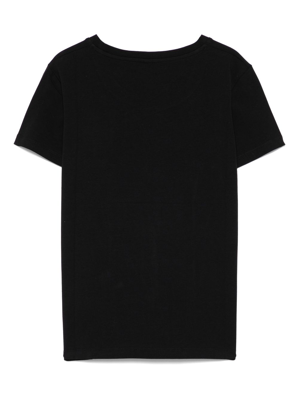 Moschino rubberised-logo T-shirt - Black