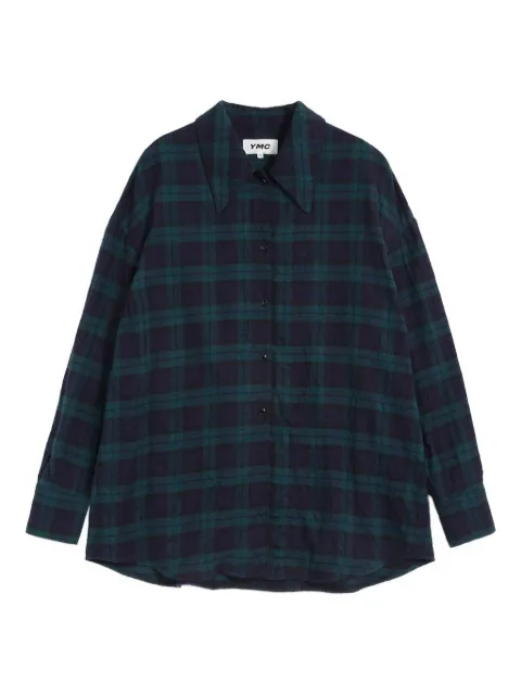 YMC plaid-pattern shirt
