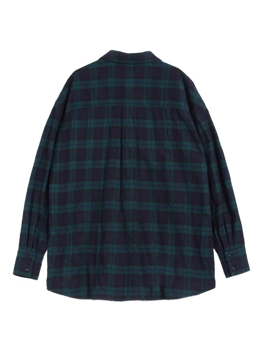 YMC plaid-pattern shirt Blauw