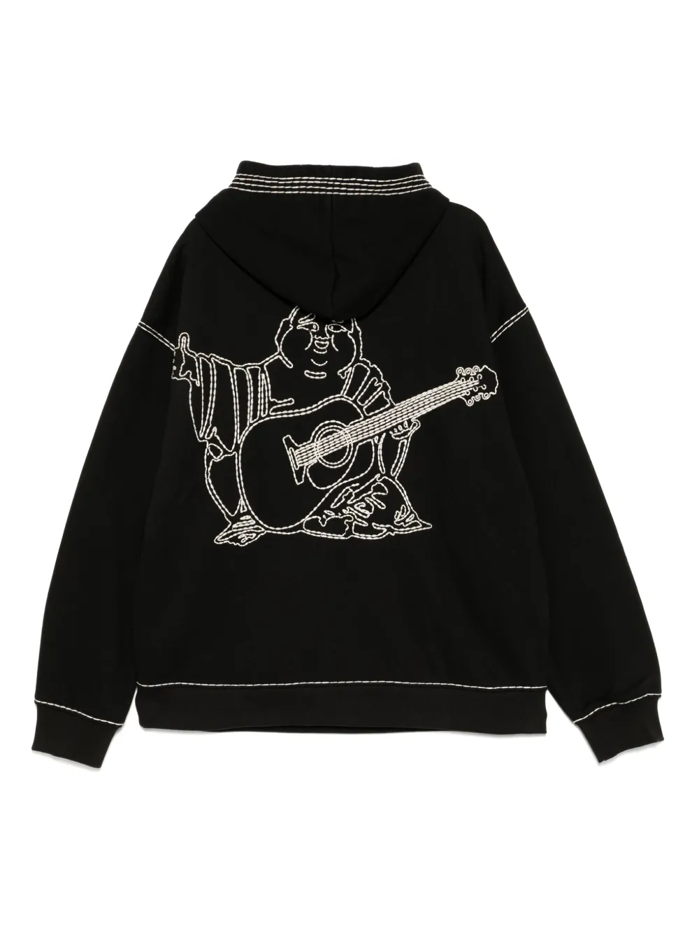 True Religion Fleece hoodie Zwart