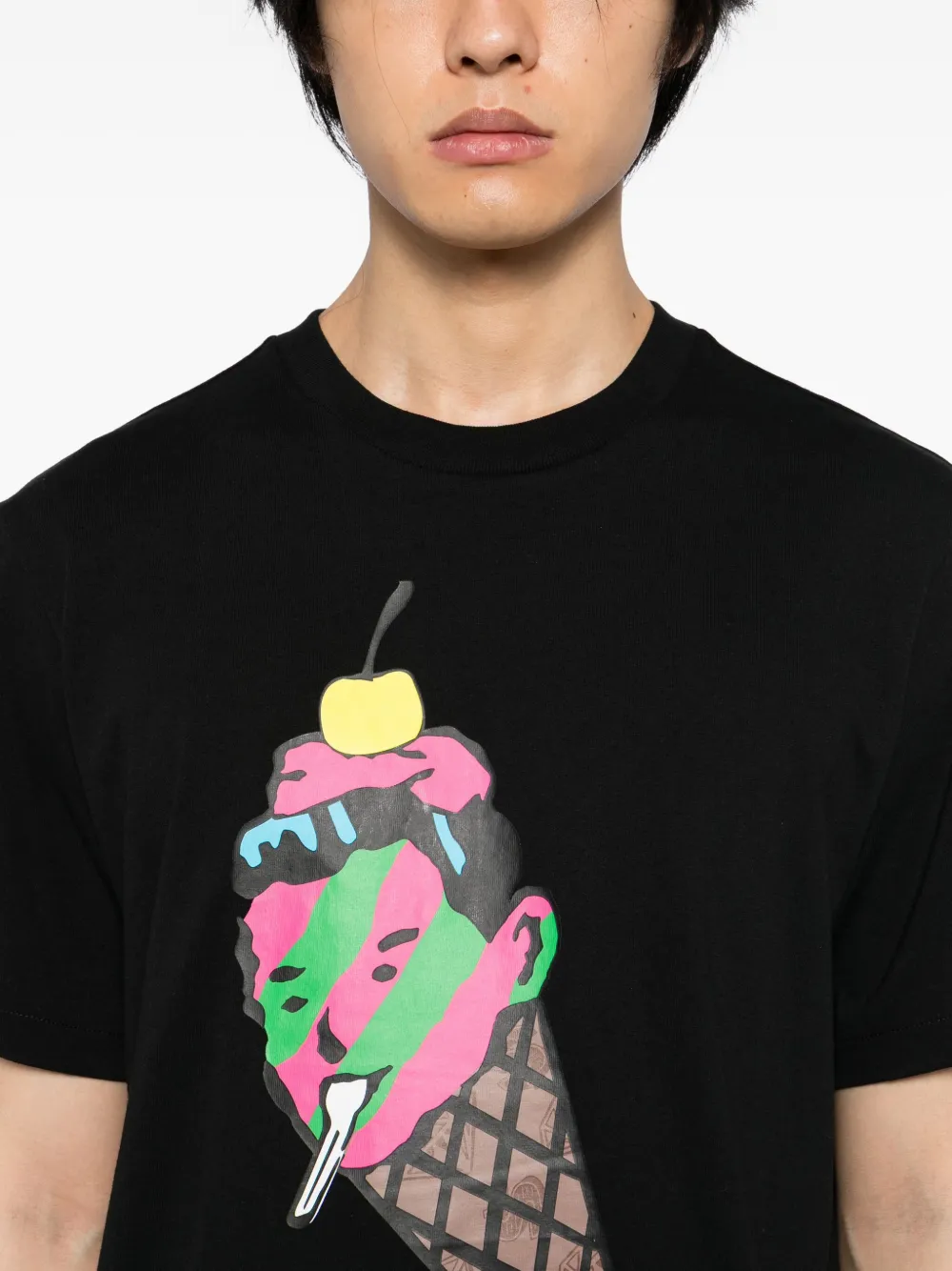 ICECREAM T-shirt met grafische print Zwart