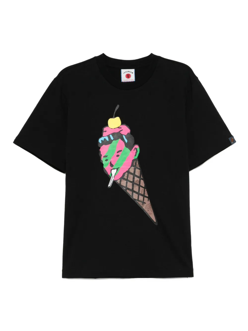ICECREAM T-shirt met grafische print Zwart
