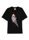 ICECREAM graphic-print T-shirt - Black