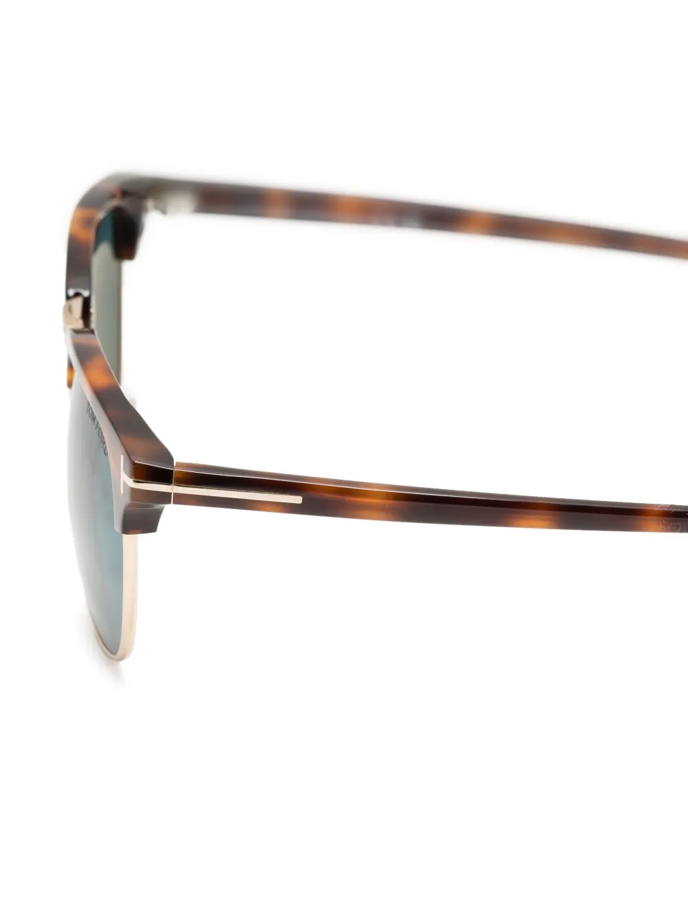 TOM FORD Zonnebril met rond montuur Bruin