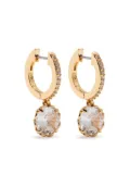 Kate Spade that sparkle pave huggies earrings - Gold