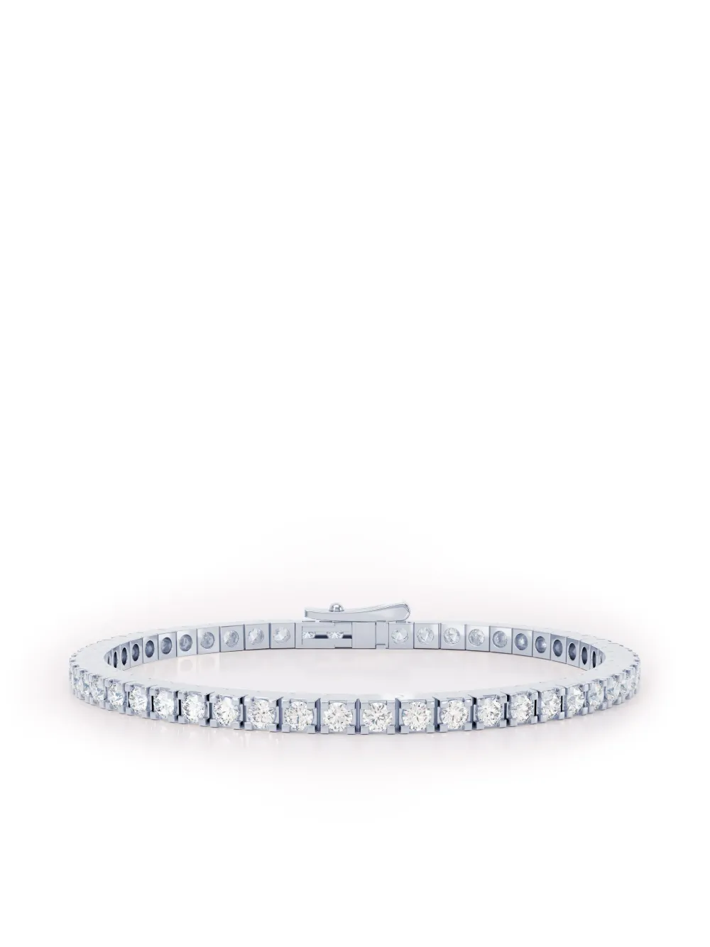 LOEV 18K recycled white gold diamond bracelet - Argento
