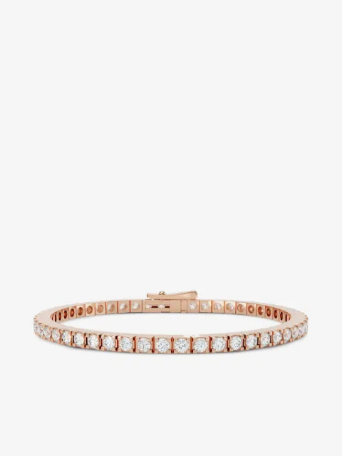 LOEV  bracelet en or rose recyclé 18ct pavé de diamants