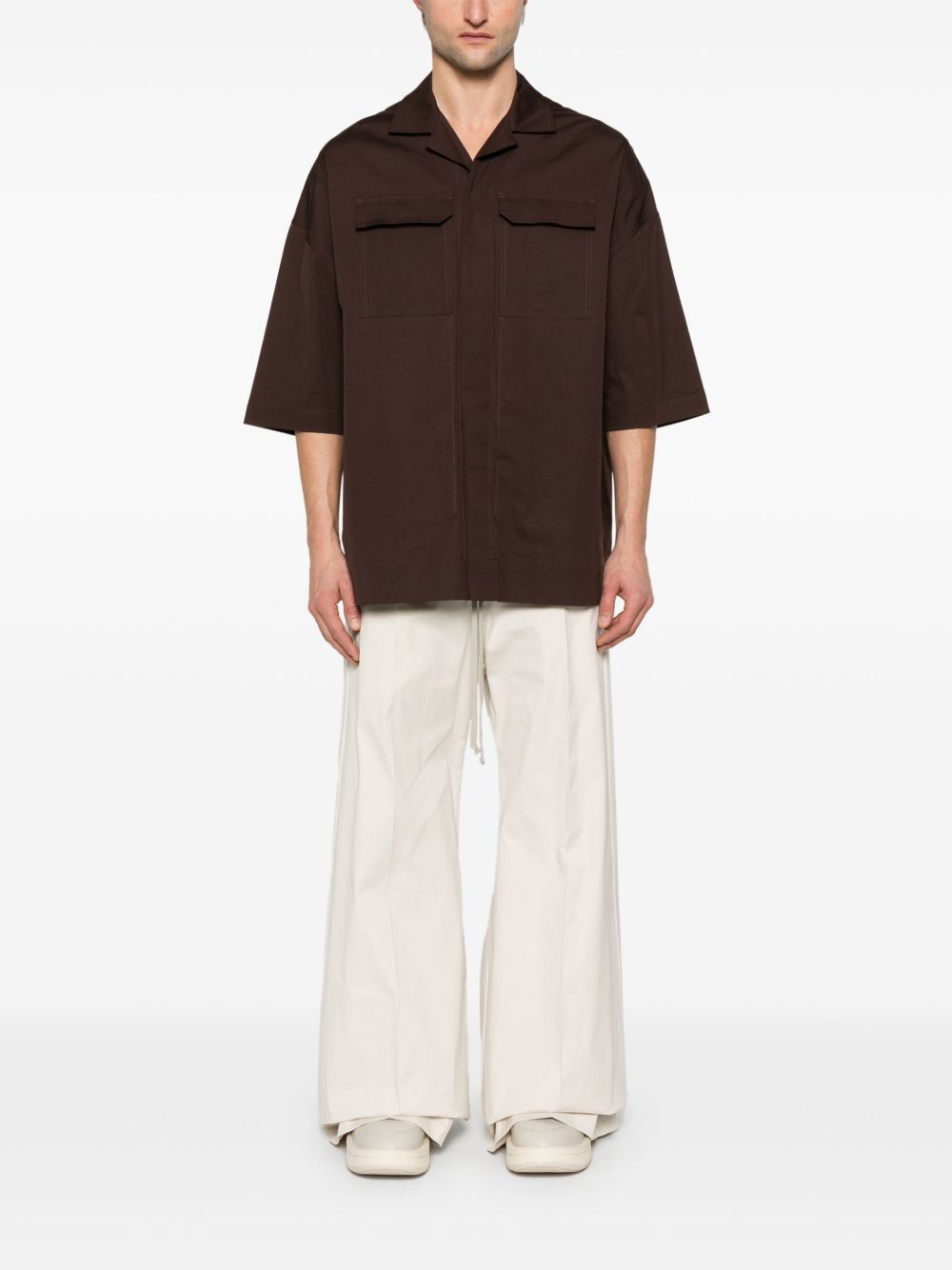 Rick Owens Magnum Tommy overhemd - Bruin