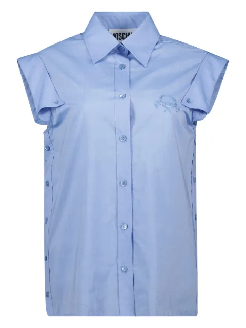 Moschino camisa con logo bordado