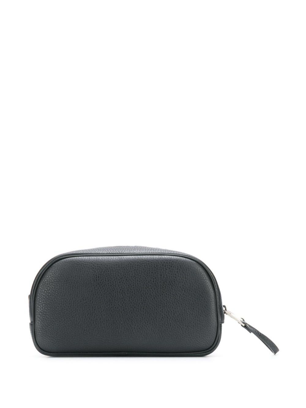 Givenchy logo-appliqué wash bag - Zwart