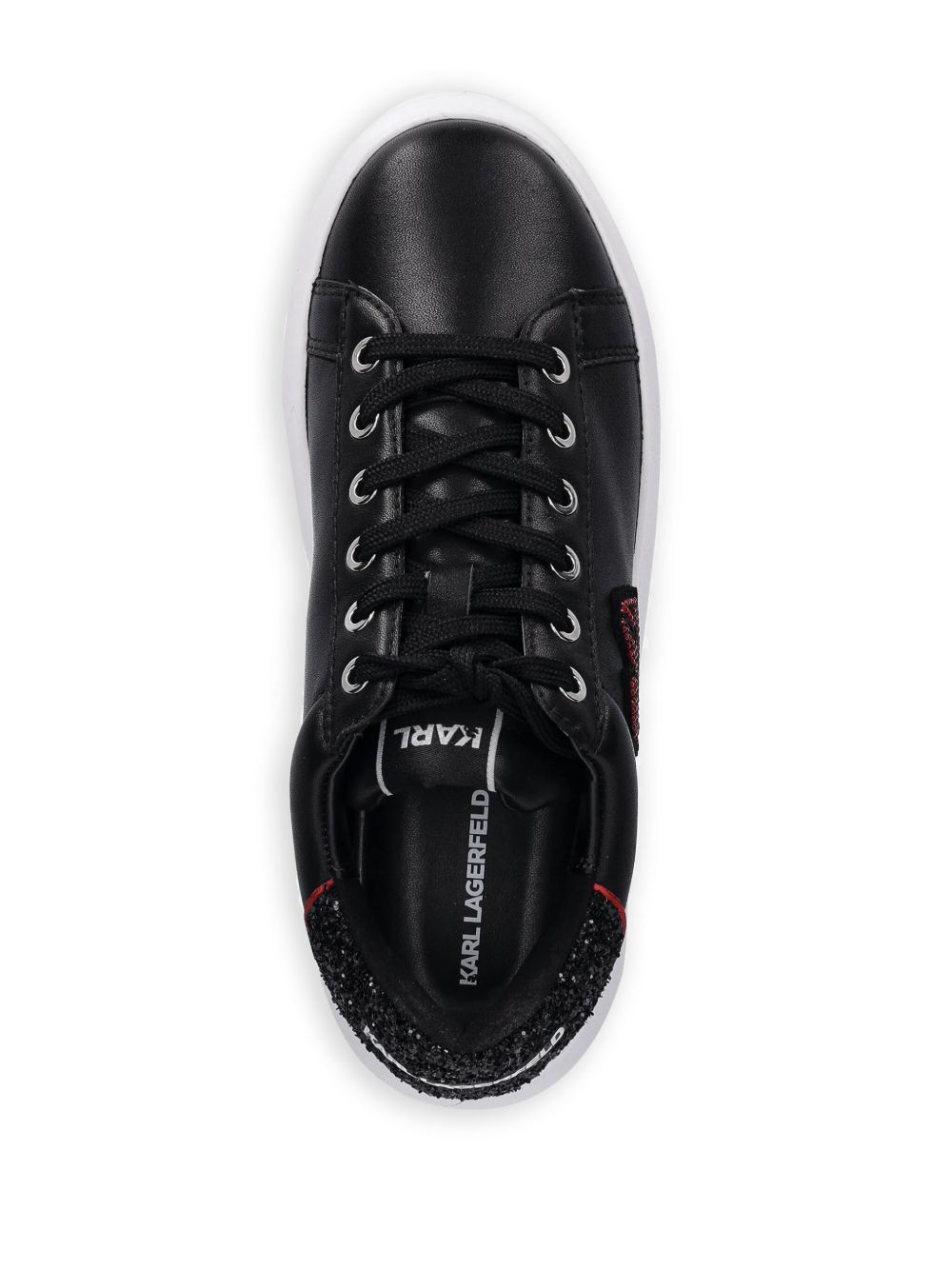 Karl Lagerfeld Kapri Metal Maison Glitter sneakers Black