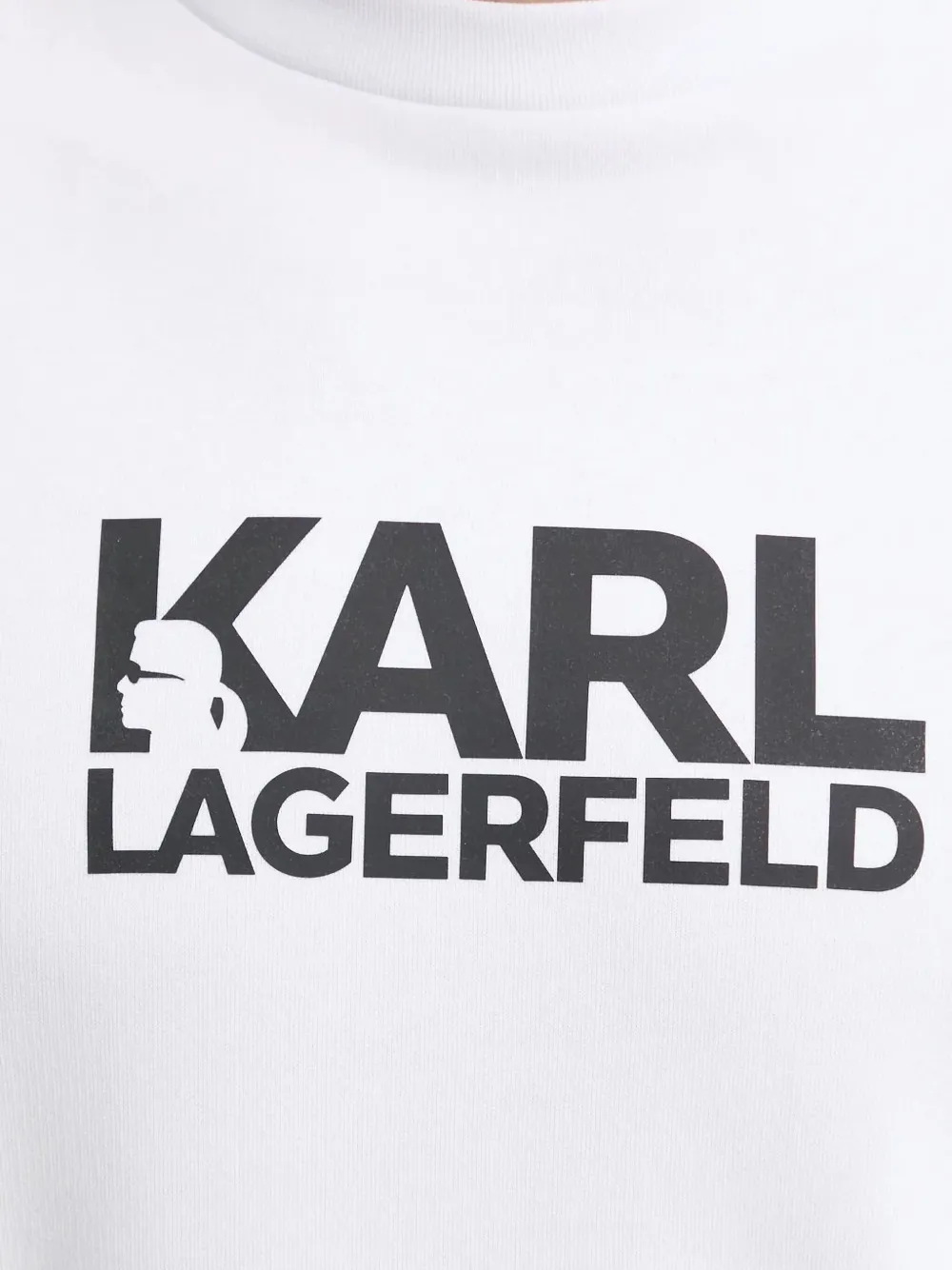 Karl Lagerfeld logo-print sweatshirt Wit