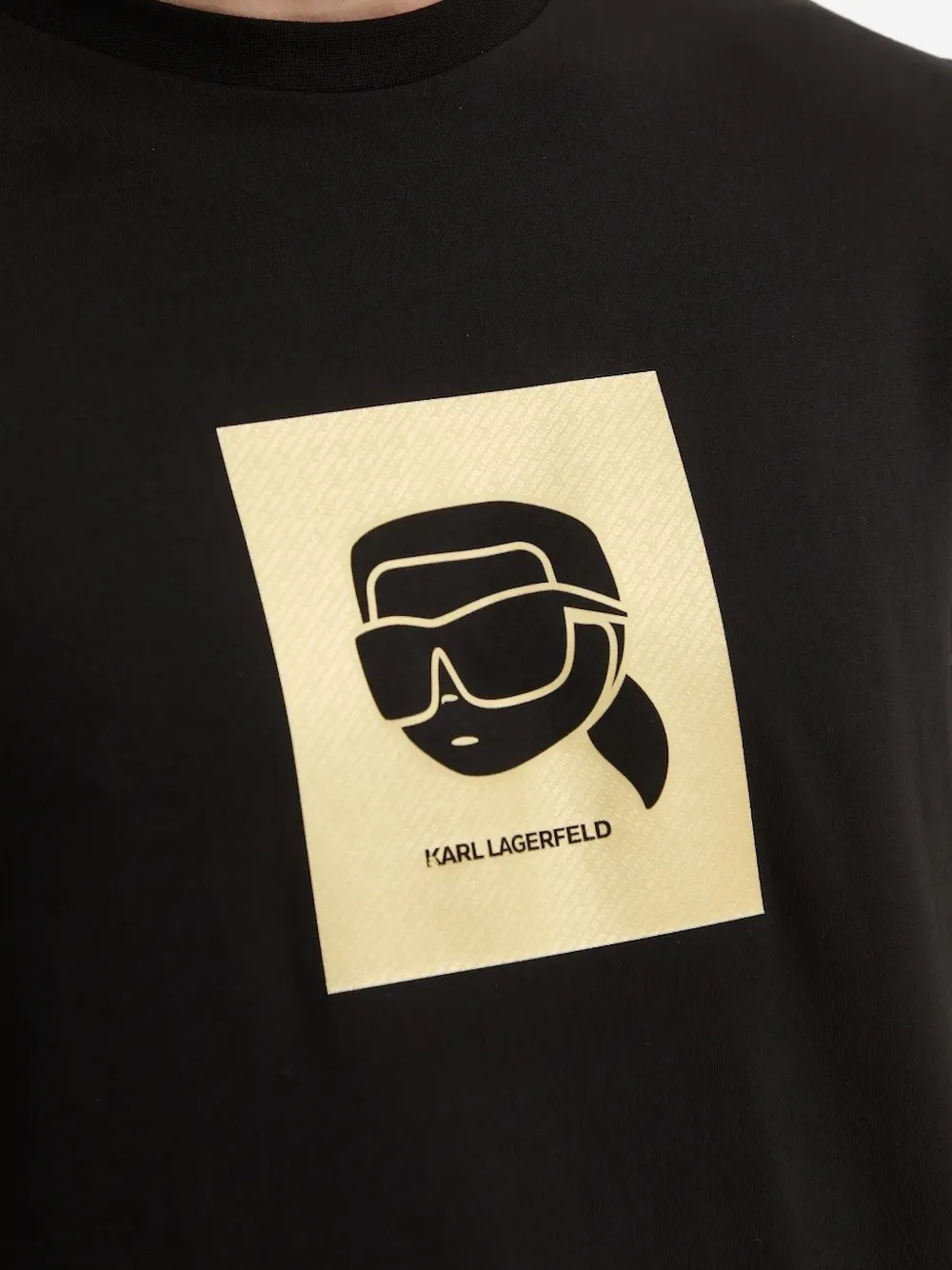 Karl Lagerfeld T-shirt met logoprint Zwart