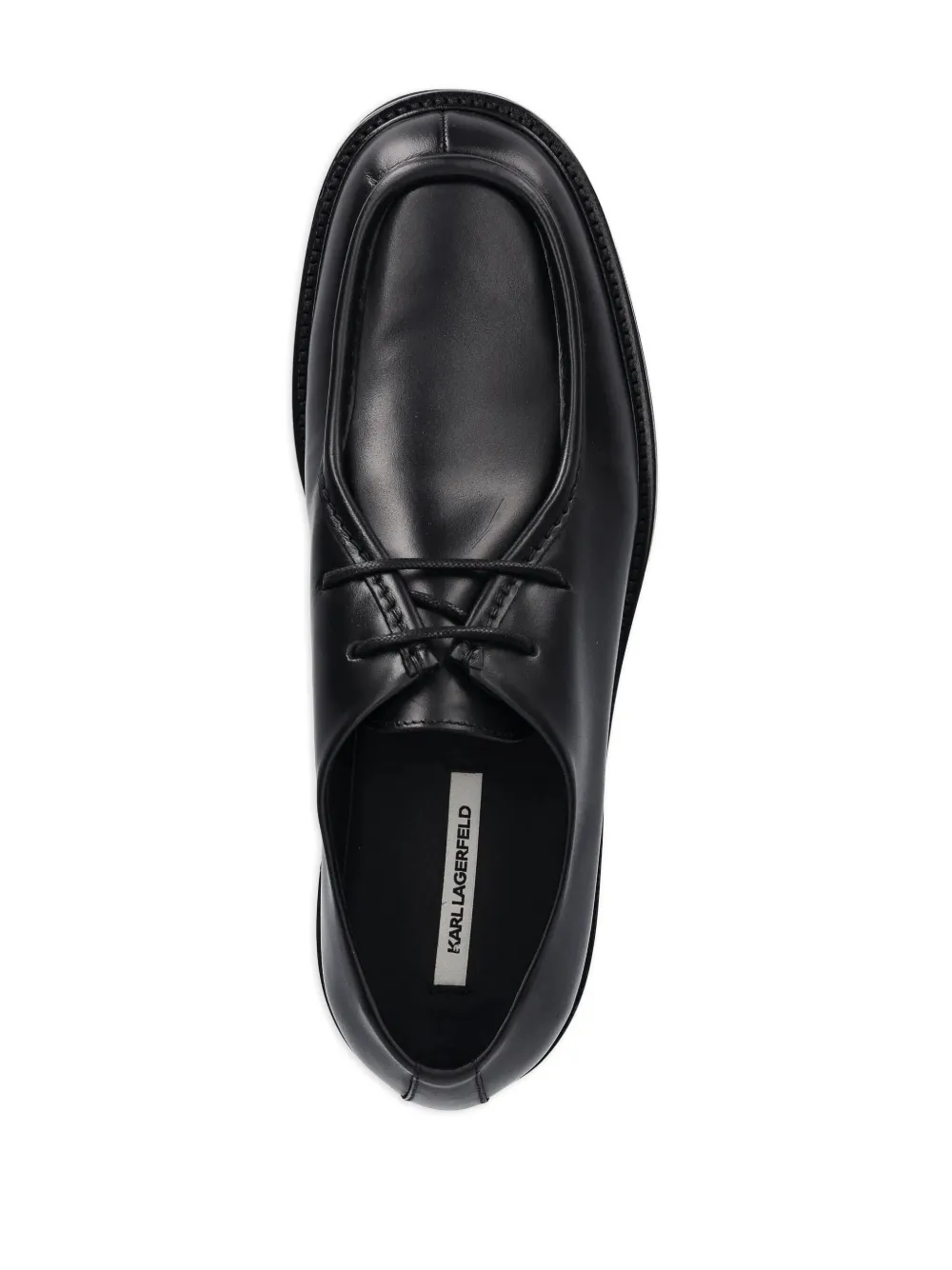 Karl Lagerfeld leather derby shoes Black