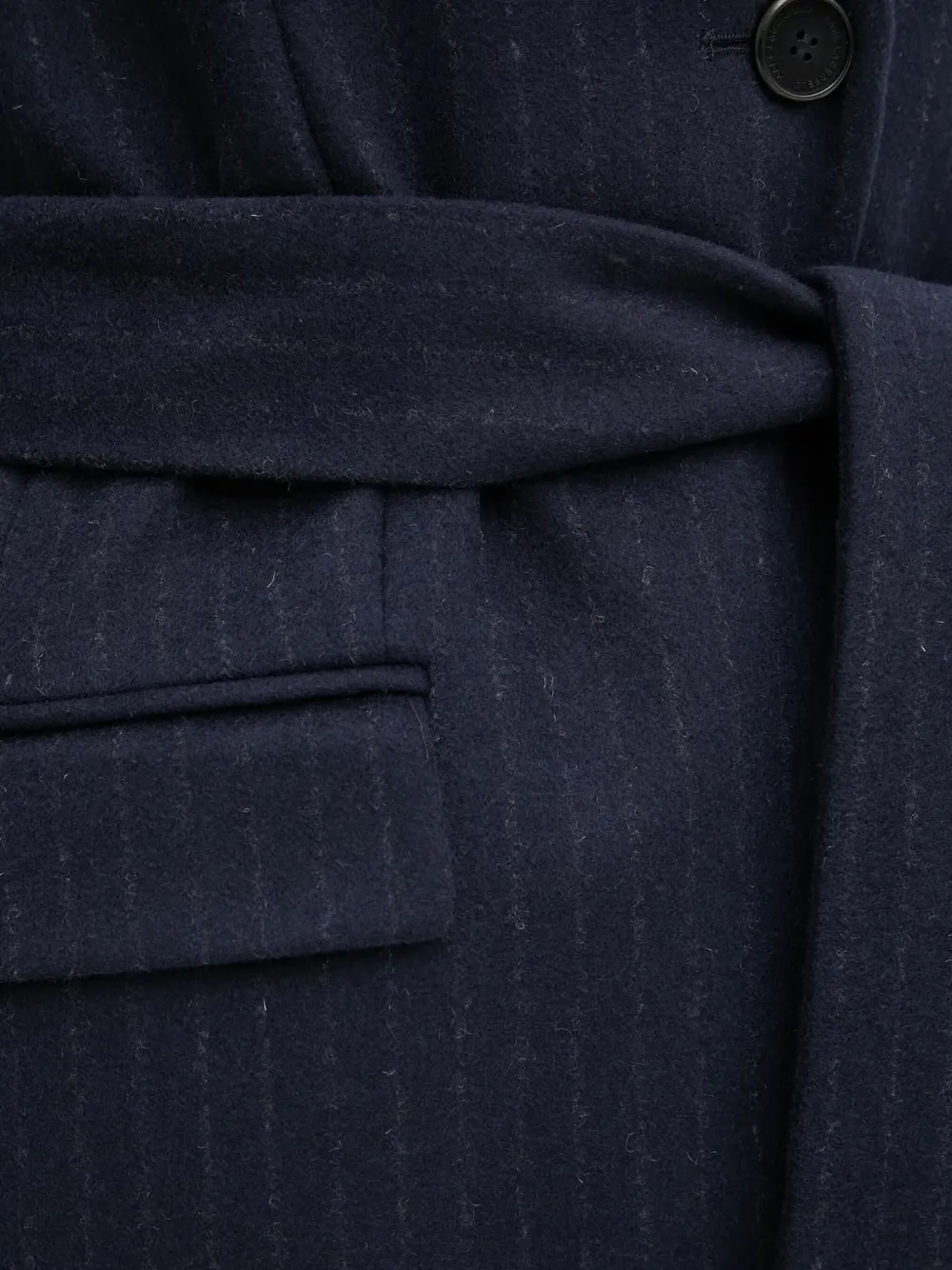 Karl Lagerfeld Mantel met krijtstreep Blauw