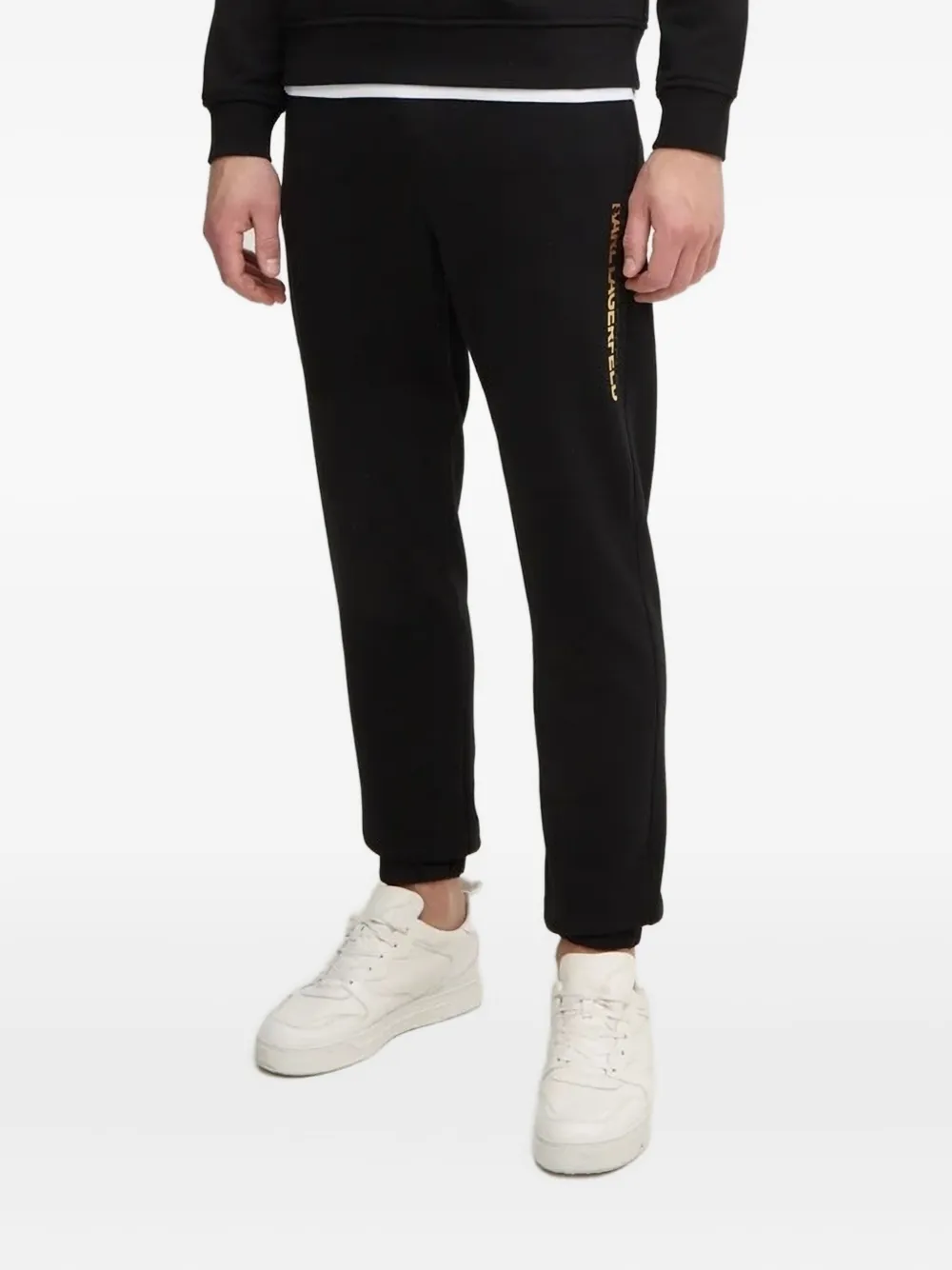 Karl Lagerfeld Logo-print Track Pants In Black