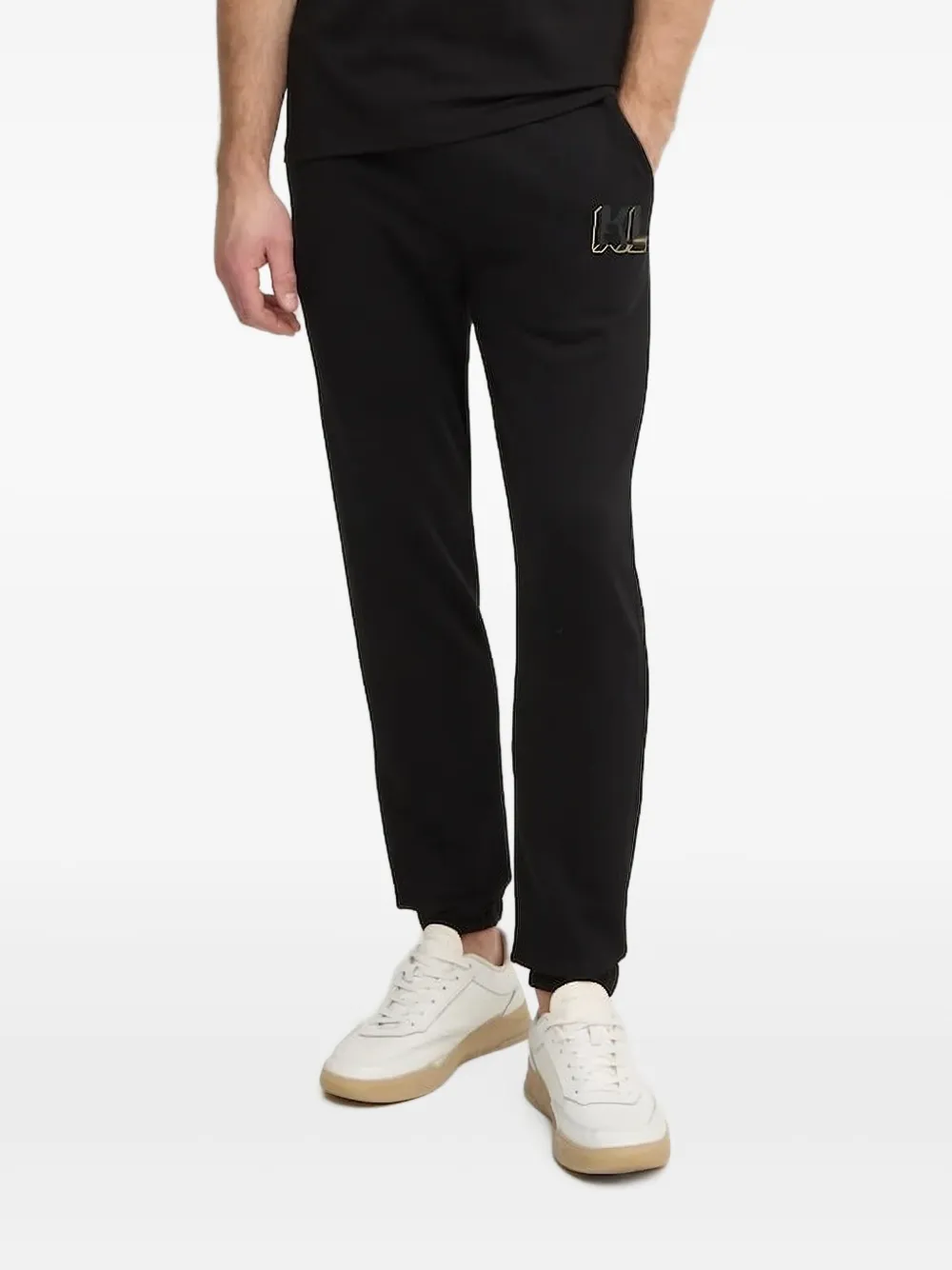 Karl Lagerfeld logo-print track pants | Black | Image 1