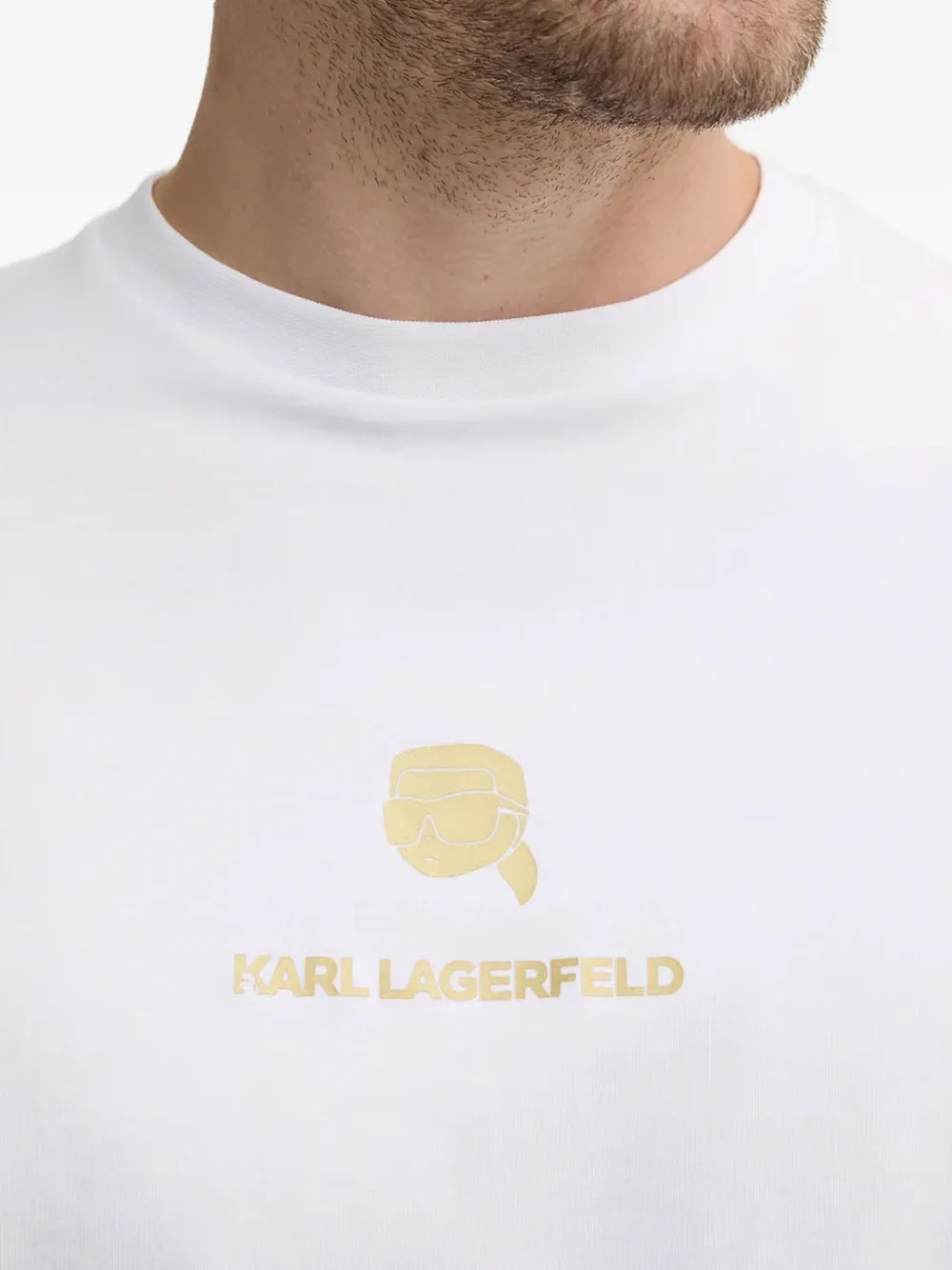 Karl Lagerfeld T-shirt met logoprint Wit