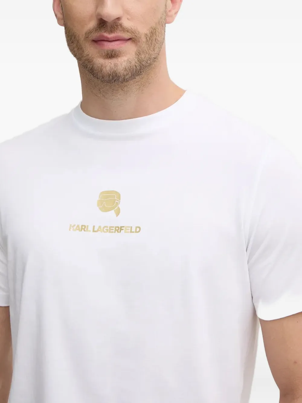 Karl Lagerfeld T-shirt met logoprint Wit