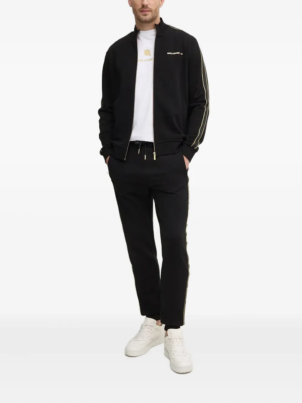 Karl Lagerfeld T-shirt met logoprint - Wit