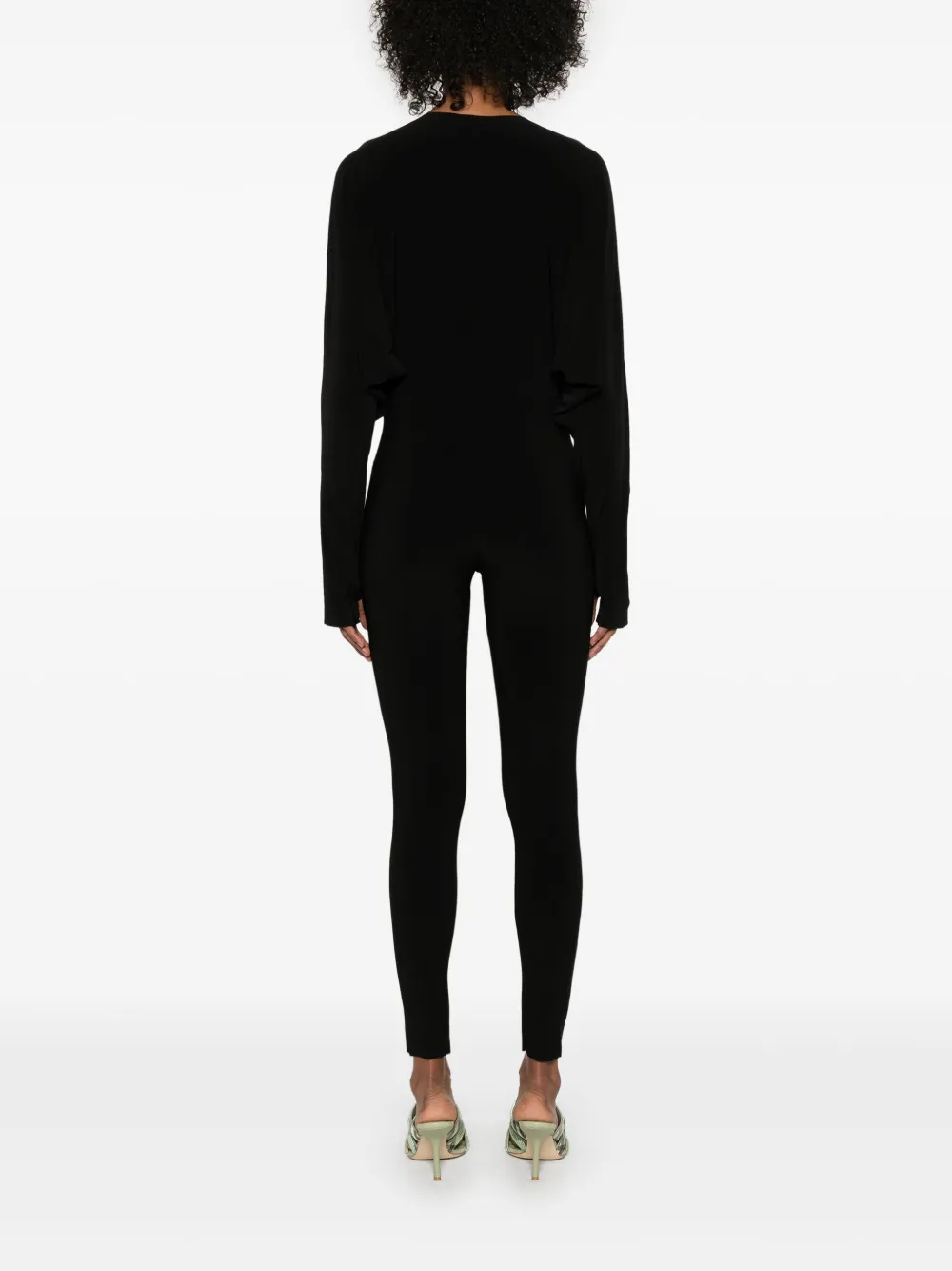 Shop Norma Kamali Dolman Jumpsuit In Black
