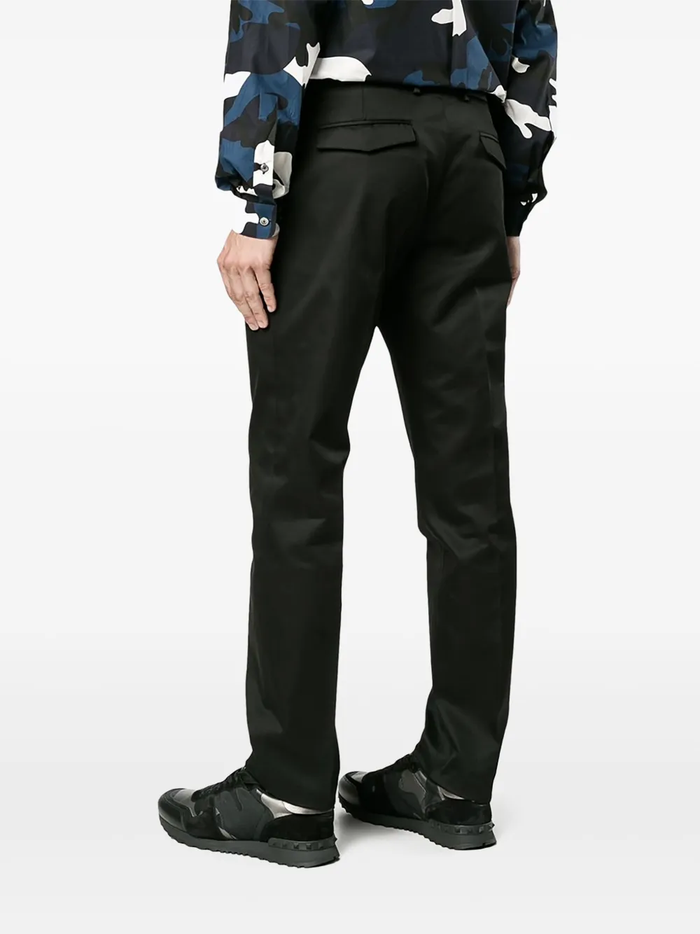 Valentino Garavani Slim-fit pantalon Zwart