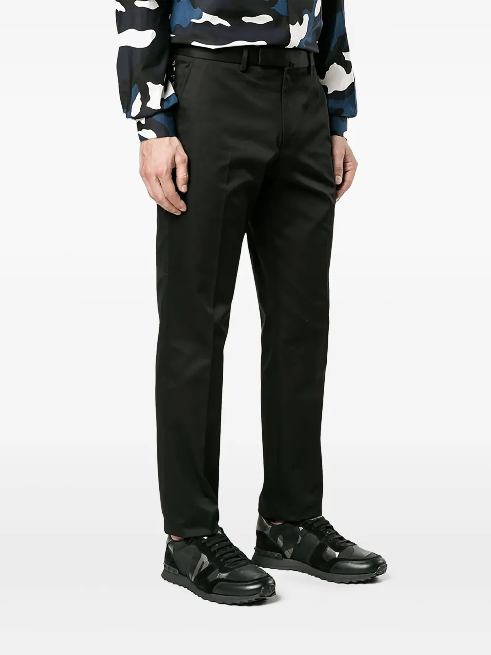 Valentino Garavani Slim-fit pantalon Zwart
