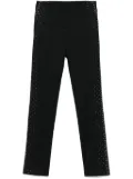 The Attico crystal-embellished trousers - Black
