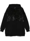 Karl Lagerfeld sequinned hoodie - Black