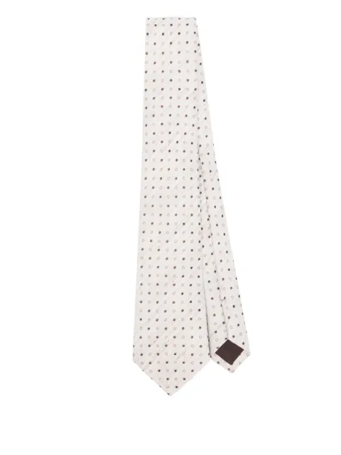 Canali patterned-jacquard tie
