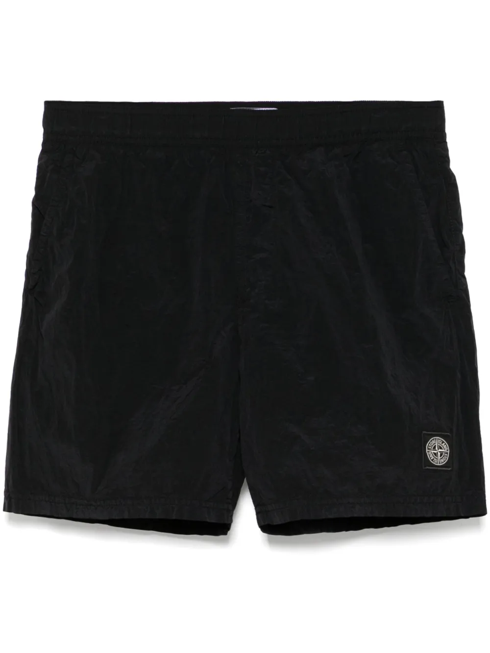 Stone Island Metalen shorts Zwart