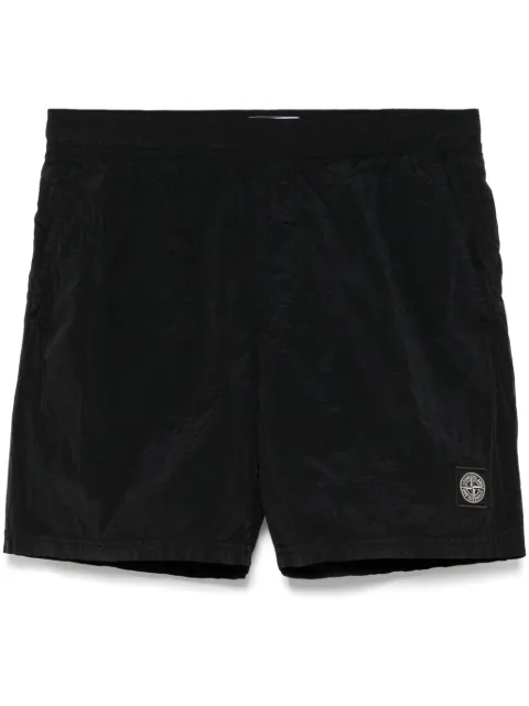Stone Island logo-appliqué shorts