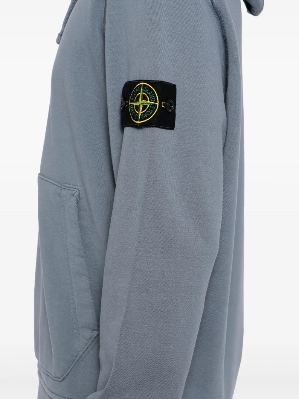 Stone Island Hoodie met geverfd effect Blauw