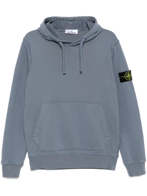 Hoodie à effet délavé - Stone Island - Modalova