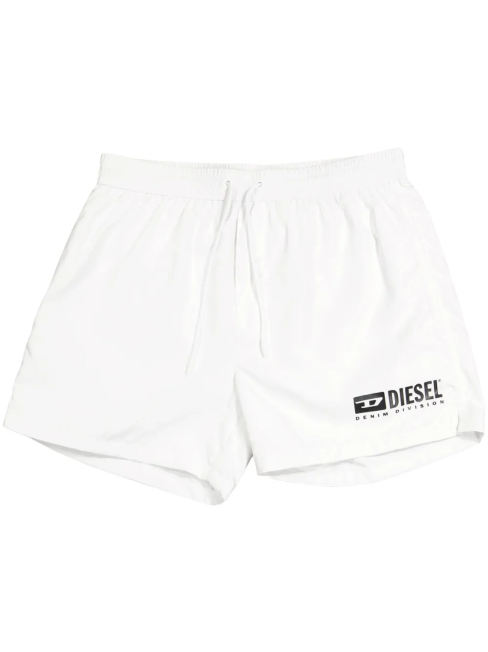 Diesel Zwembroek met logoprint Wit