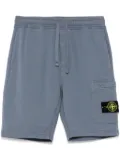 Stone Island garment-dye logo shorts - Blue