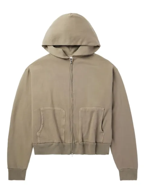 Cherry LA zip-up embroidered hoodie