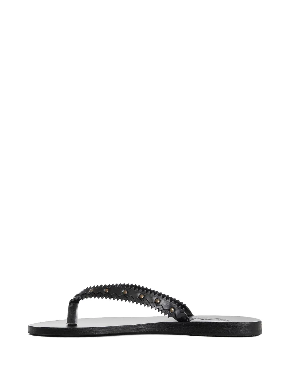 Ancient Greek Sandals Leren sandalen met studs Zwart
