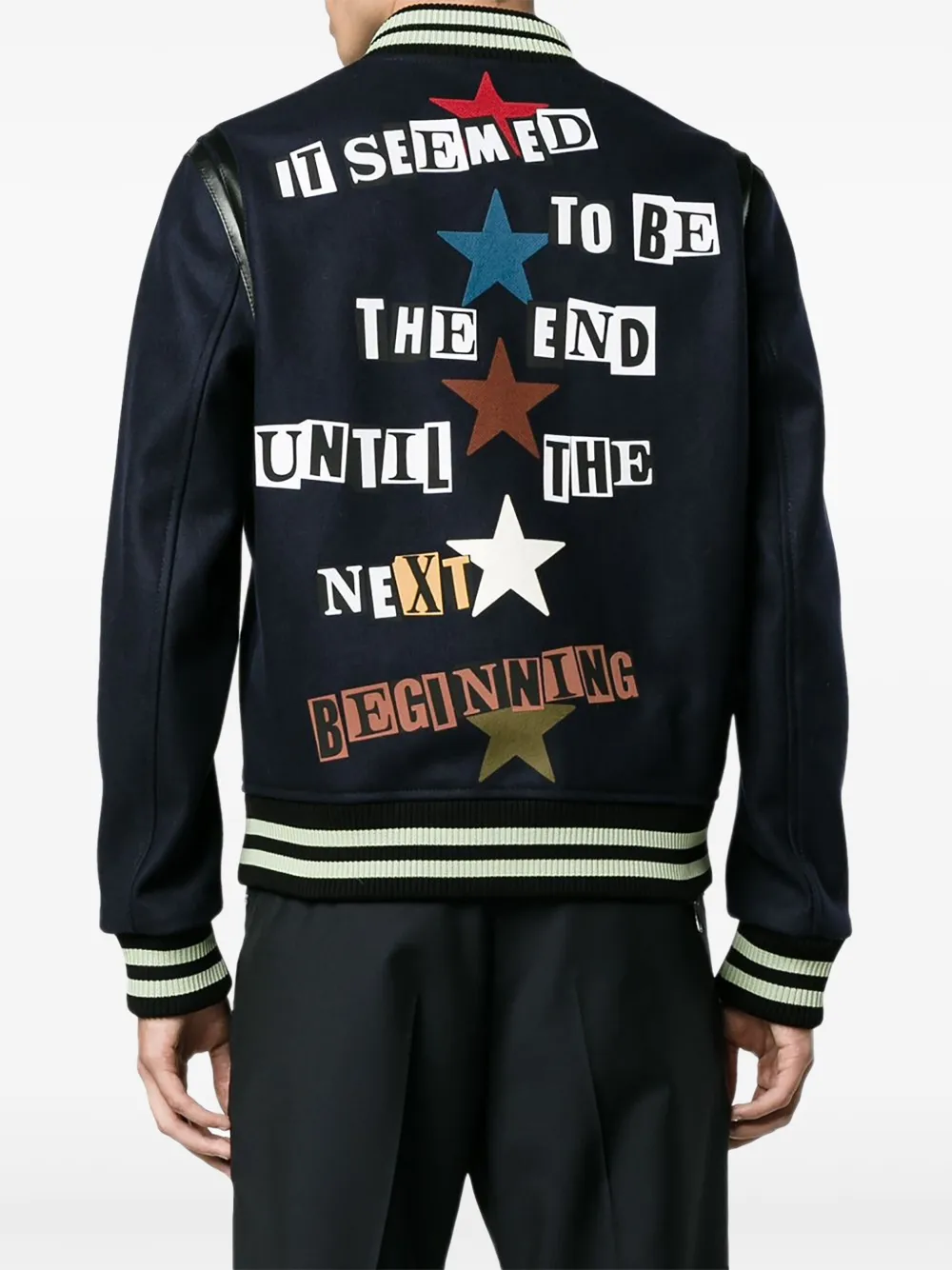 Valentino Garavani Bomberjack met print Blauw