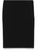 Nº21 twill-weave midi skirt - Black