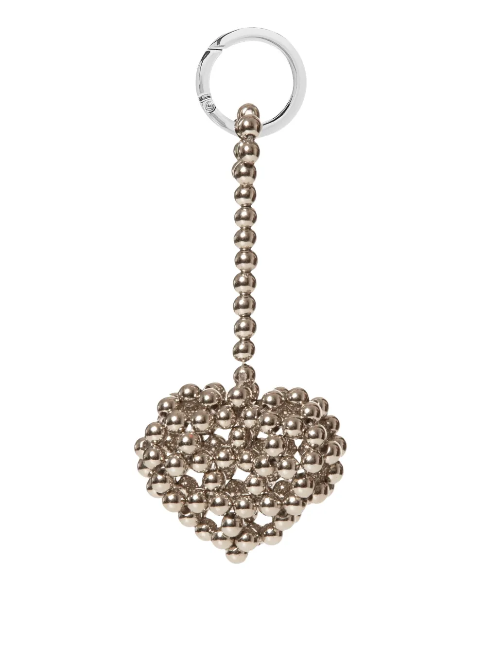 0711 Heart-Shaped keychain | Silver | Image 1