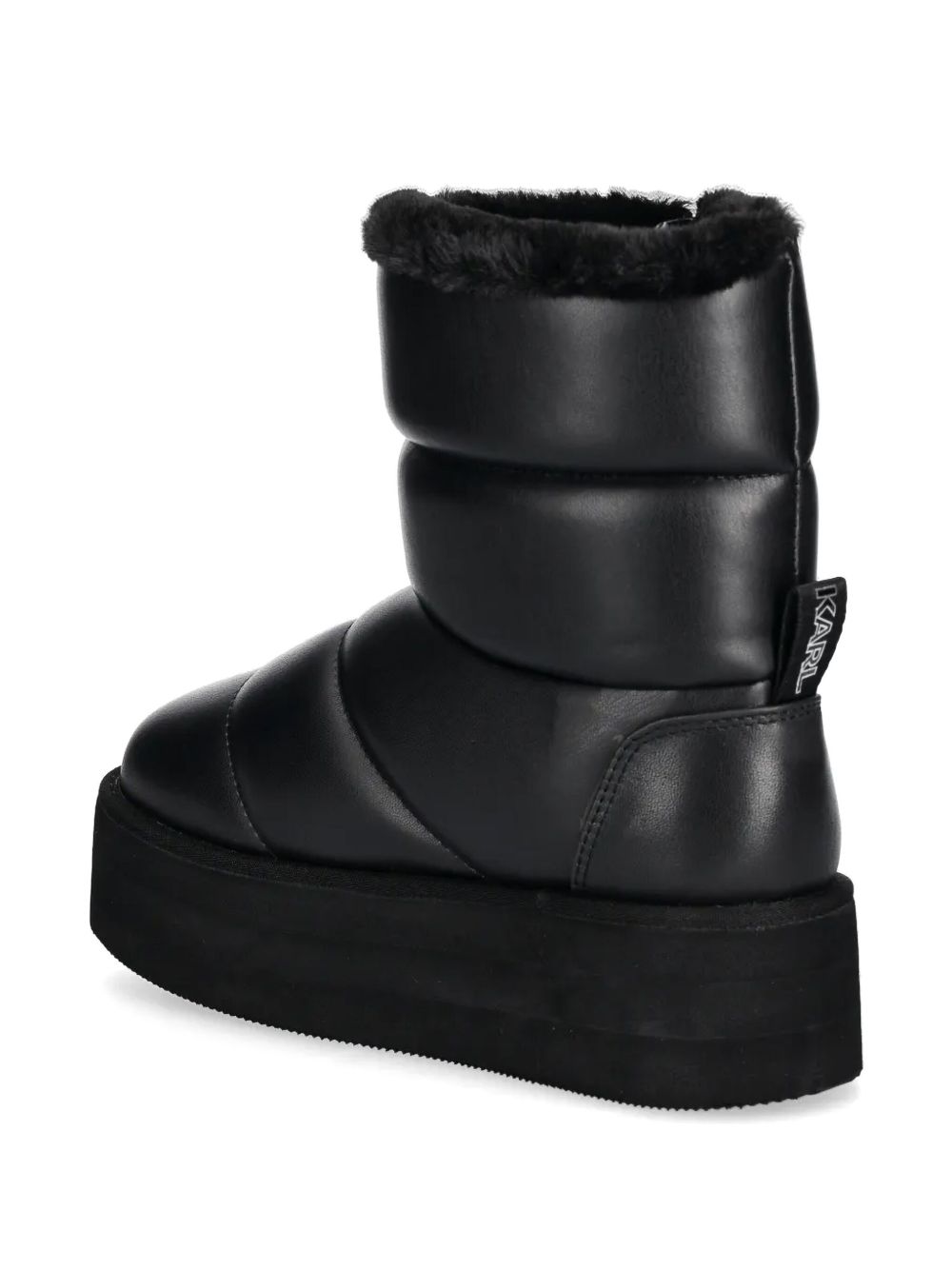 Karl Lagerfeld padded boots Black