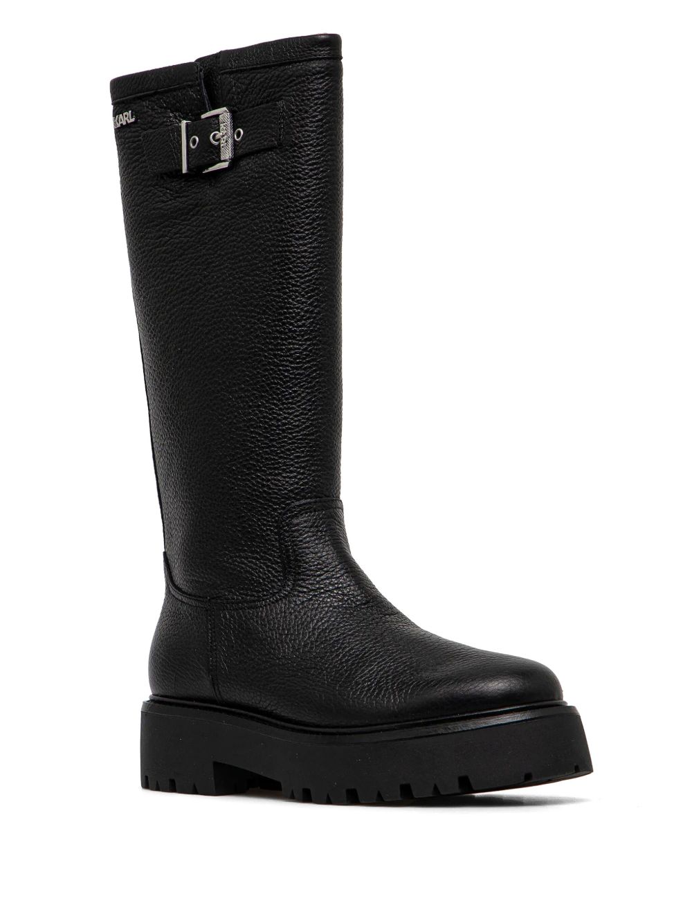 Karl Lagerfeld knee-length leather boots Black