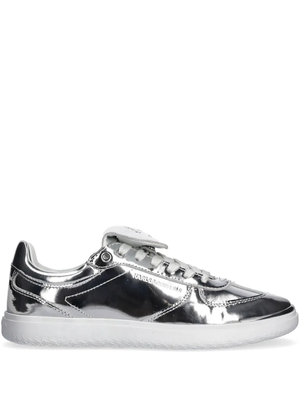 Karl Lagerfeld metallic-effect sneakers Silver