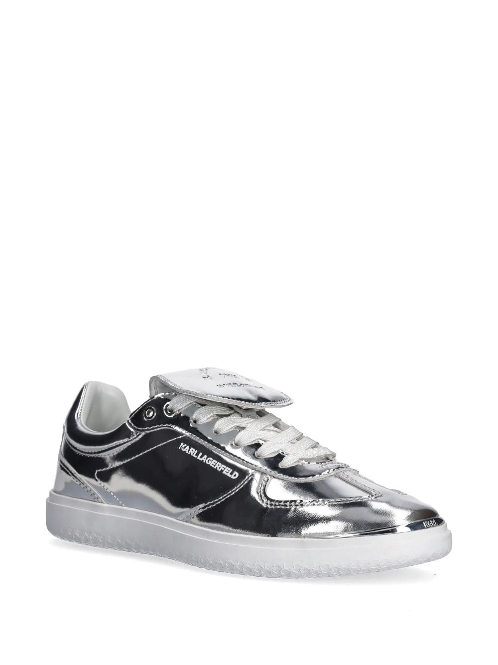 Karl Lagerfeld Metallic sneakers - Zilver